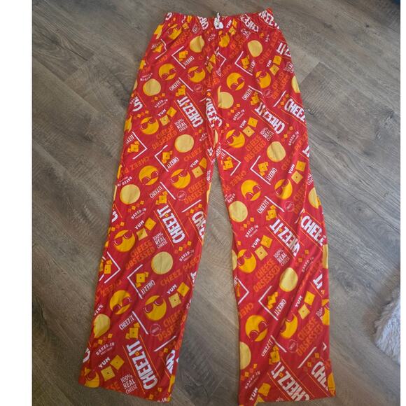 Cheez It Novelty Men's Soft Pajama PJ Pants size Medium GUC - Picture 1 of 3